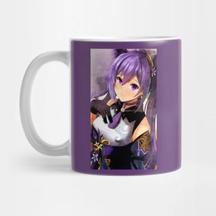 Keqing Anime Watercolor Mug